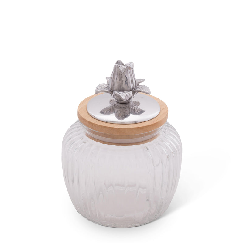 Magnolia Knob Glass Canisters