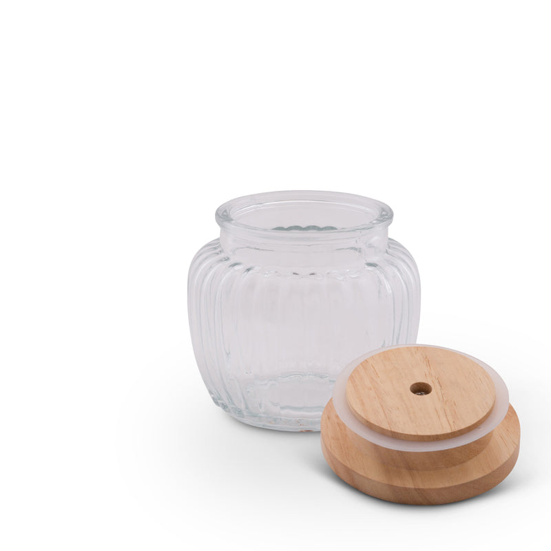 Magnolia Knob Glass Canisters