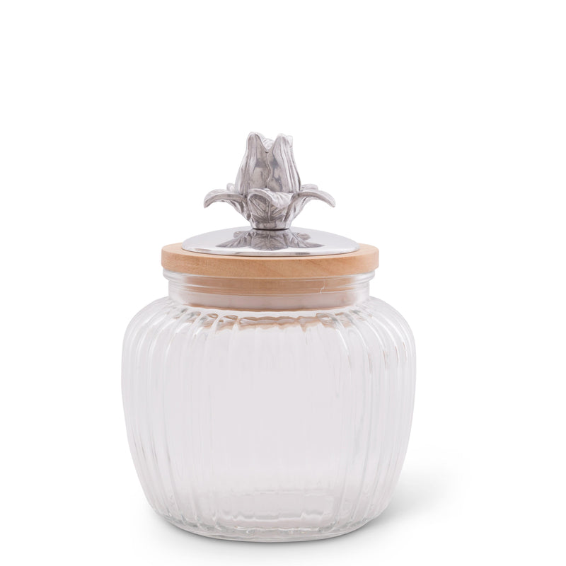 Magnolia Knob Glass Canisters