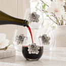 Magnolia Stemless Wine Glasses - Set of 4 by Arthur Court Designs