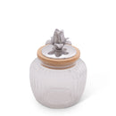 Magnolia Knob Glass Canisters