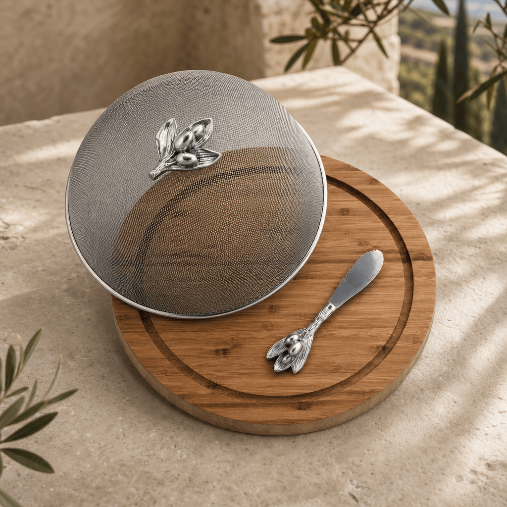 Olive 3 Piece Picnic Cheese Board / Spreader, photo 2 of 10