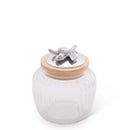 Olive Knob Glass Canisters