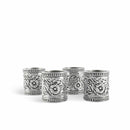 Concho Pattern Napkin Rings Set of 4