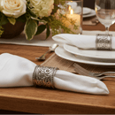 Concho Pattern Napkin Rings Set of 4