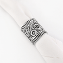 Concho Pattern Napkin Rings Set of 4
