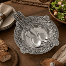Concho Pattern Salad Bowl with Serving Set