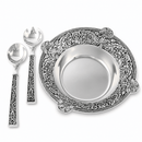 Concho Pattern Salad Bowl with Serving Set