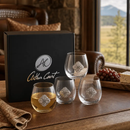 Concho Stemless Wine Glasses - Set of 4 by Arthur Court Designs