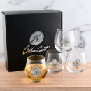 Concho Stemless Wine Glasses - Set of 4 by Arthur Court Designs
