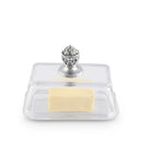 Glass Butter Dish - Concho by Arthur Court Designs