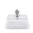 Glass Butter Dish - Concho by Arthur Court Designs