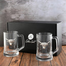 Longhorn Beer Mugs - Set of 2 by Arthur Court Designs
