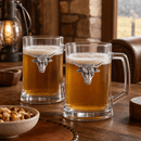 Longhorn Beer Mugs - Set of 2 by Arthur Court Designs