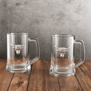 Longhorn Beer Mugs - Set of 2 by Arthur Court Designs