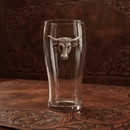 Longhorn Beer Pint Glasses - Set of 4 by Arthur Court Designs