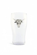 Longhorn Beer Pint Glasses - Set of 4 by Arthur Court Designs