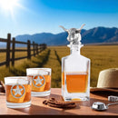 Longhorn Decanter Set with Pair of Glasses