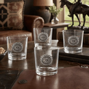 Western Concho Bar Glasses Set of 4 by Arthur Court Designs