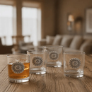 Western Concho Bar Glasses Set of 4 by Arthur Court Designs
