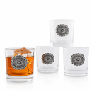 Western Concho Bar Glasses Set of 4 by Arthur Court Designs