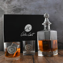 Western Concho Decanter Set with Glasses by Arthur Court Designs