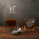 Western Concho Decanter Set with Glasses by Arthur Court Designs