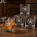 Western Star Bar Glasses Set of 4 by Arthur Court Designs