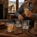 Western Star Bar Glasses Set of 4 by Arthur Court Designs