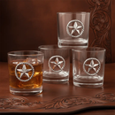 Western Star Bar Glasses Set of 4 by Arthur Court Designs