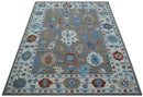 Artic Gray And Ivory Traditional Style Hand Tufted Wool Rug