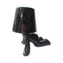Articulated golden man table lamp for bedroom night light by Decorbites