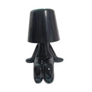 Articulated golden man table lamp for bedroom night light by Decorbites
