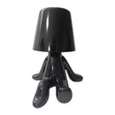 Articulated golden man table lamp for bedroom night light by Decorbites