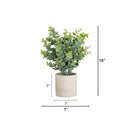 10" Artificial Baby Blue Eucalyptus in Decorative Planter - Set of 3