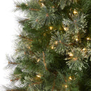 10' Cashmere Slim Artificial Christmas Tree with 750 Warm White Lights and 1908 Bendable Branches