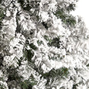 10' Flocked West Virginia Fir Artificial Christmas Tree with 1680 Bendable Branches
