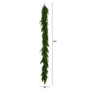 10' Artificial Real Touch Norfolk Island Pine Garland with Natural Look