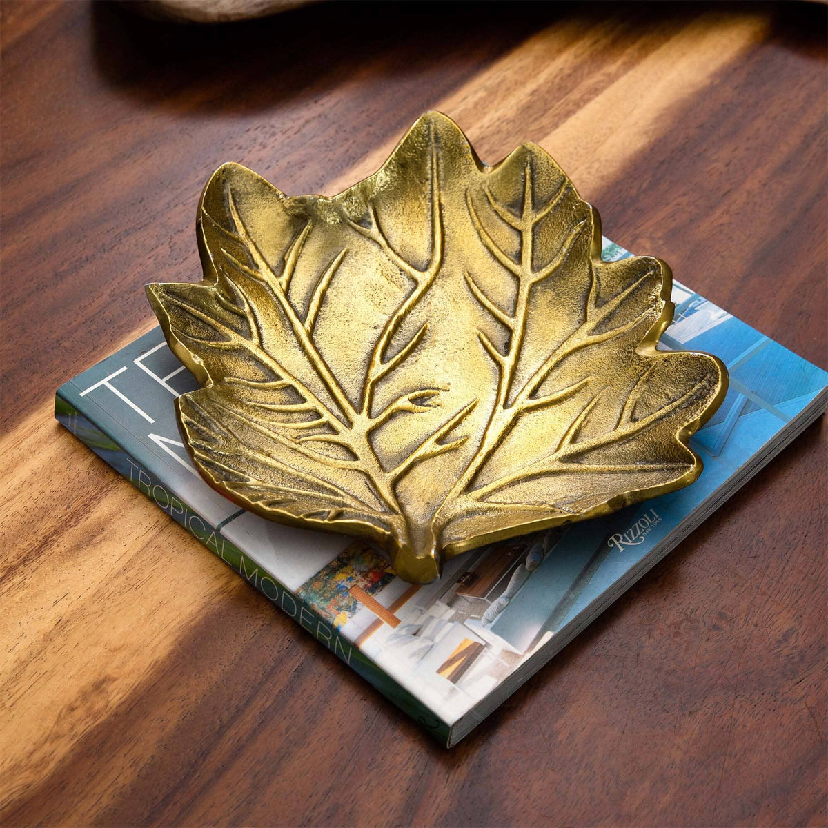 10" Gold Tree of Life Leaf Decorative Accent, photo 3 of 5