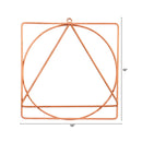 10” Metal Geometric Circlet Wall Art Décor (Set of 3)