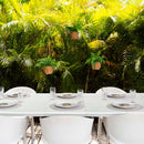 10” UV Resistant Artificial Boston Fern in Hanging Wicker Basket (Indoor/Outdoor) - Set of 3
