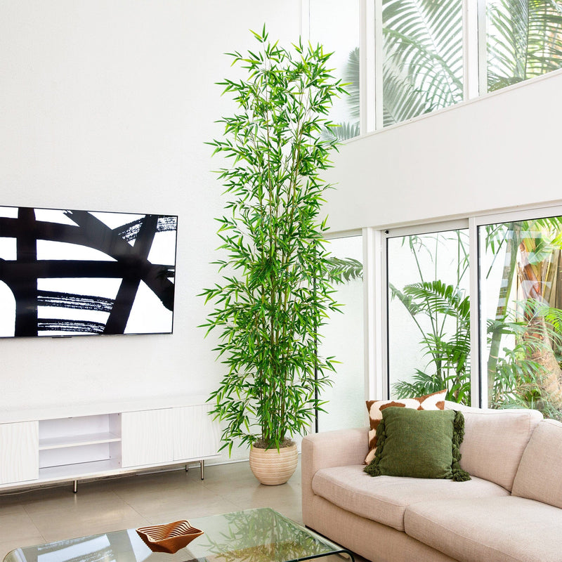 11’ Artificial Green Bamboo Tree, photo 3 of 6