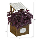 11” Basil Artificial Plant in Tin Roof Planter