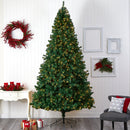11' Northern Tip Artificial Christmas Tree with 1000 Clear LED Lights and 2720 Bendable Branches