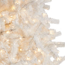 11' White Artificial Christmas Tree with 2720 Bendable Branches and 1000 LED Lights