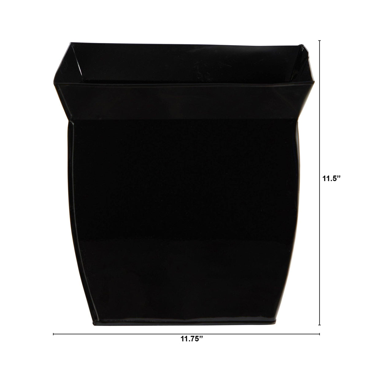 11.75” Fluted Metal Square Planter, photo 2 of 6