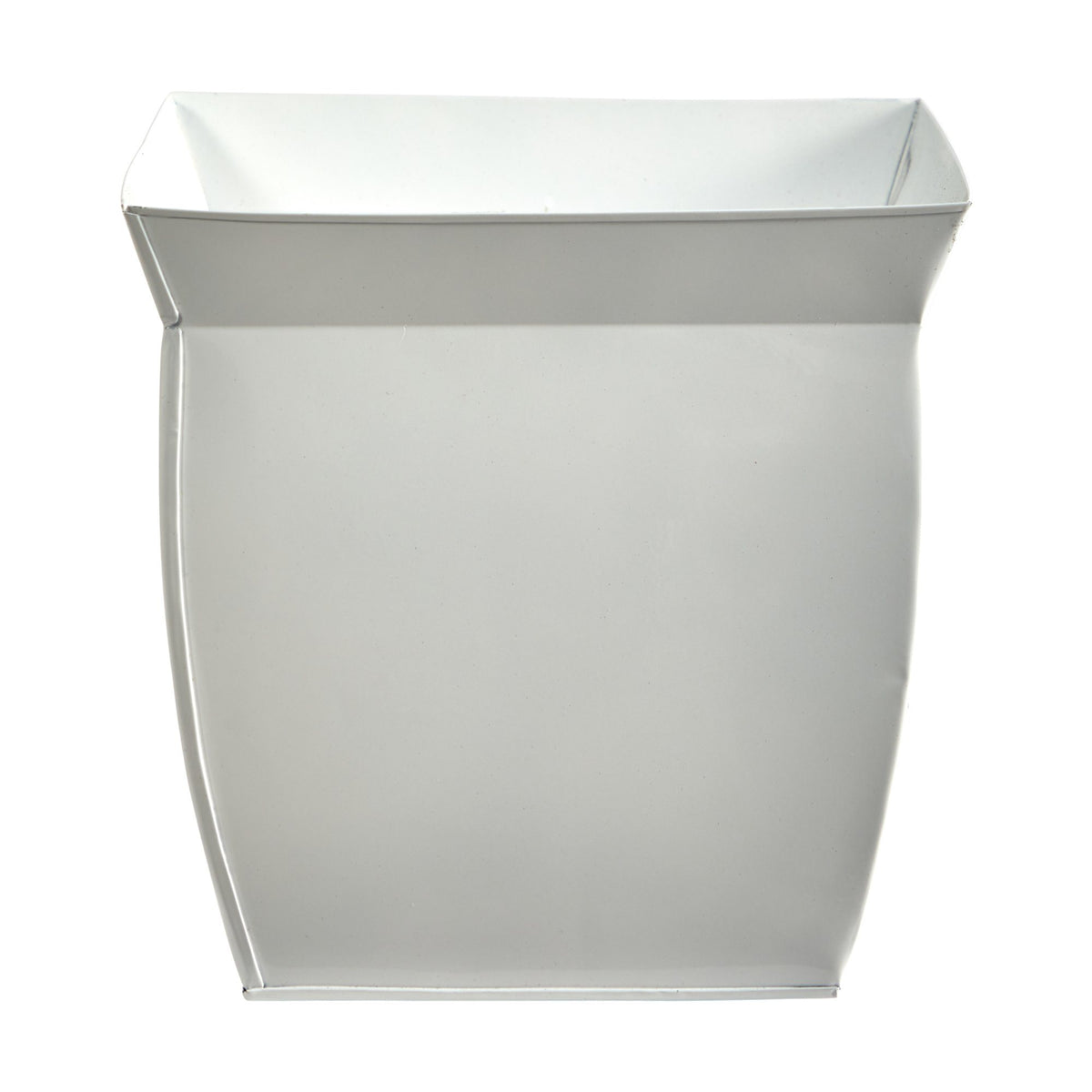 11.75” Fluted Metal Square Planter, photo 4 of 6