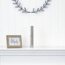 12” Cylinder Chrome Vase