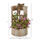 12” Eucalyptus and Sedum Artificial Plant in Faucet Planter