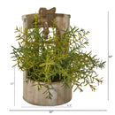 12” Rosemary Artificial Plant in Faucet Planter